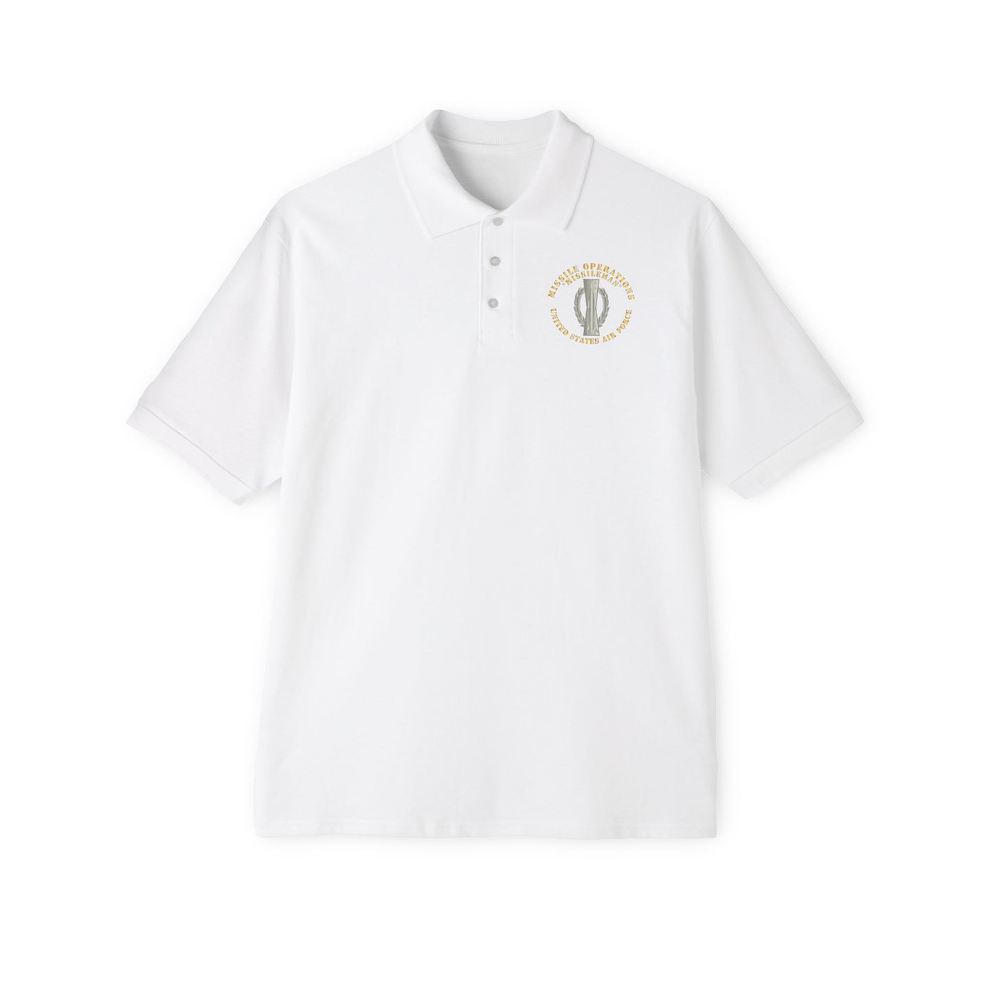 Men's Piqué Polo - USAF - Missile Operations - Missileman - Basic