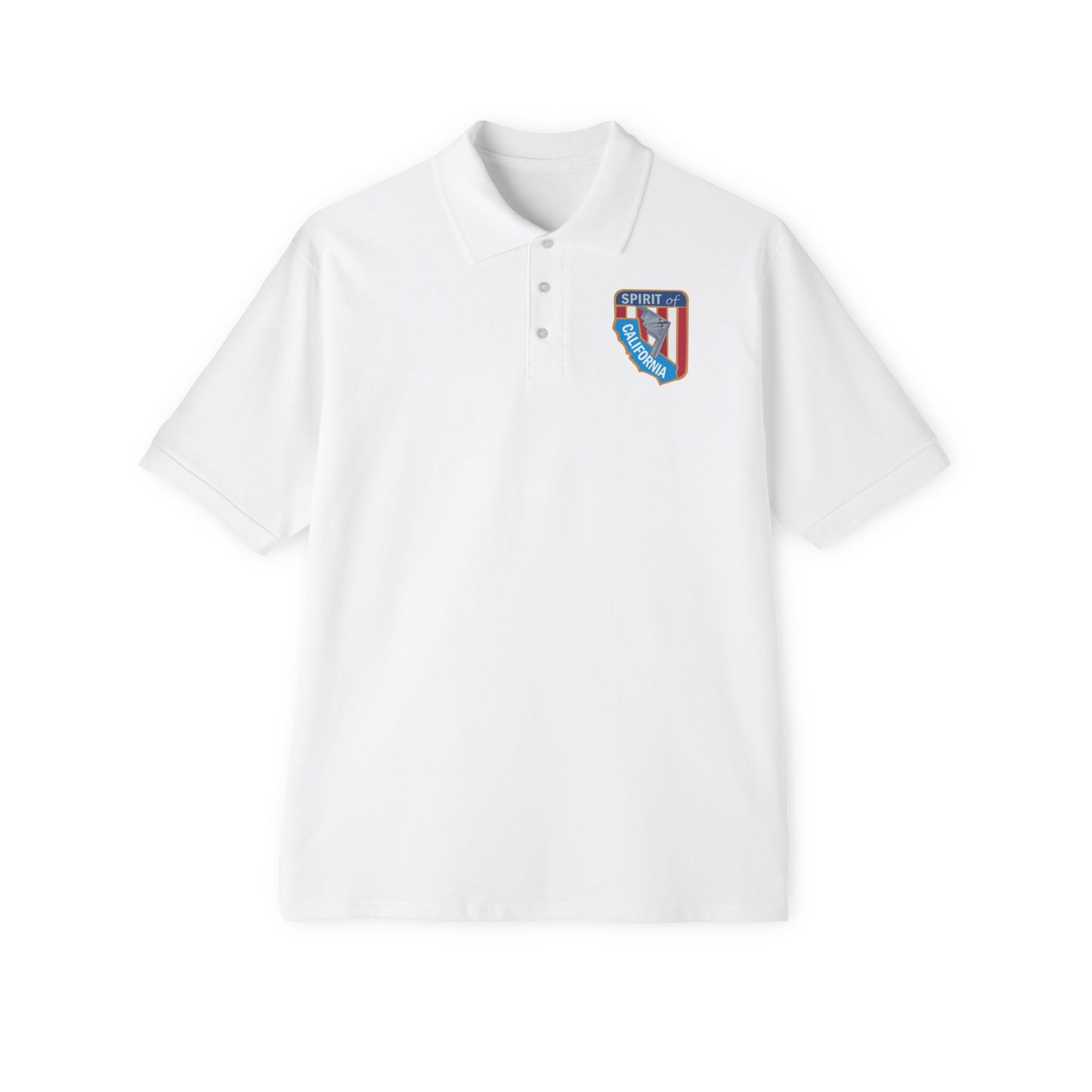 Men's Piqué Polo - USAF - B2 - Spirit of California - Stealth Bomber wo txt X 300