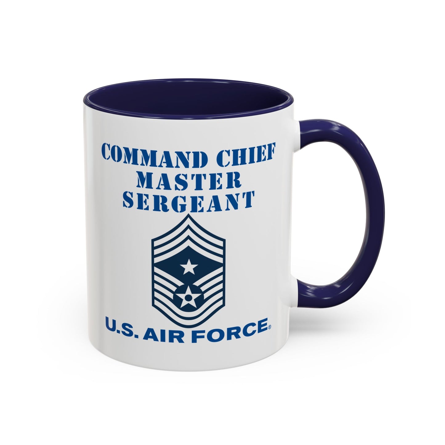 Accent Coffee Mug (11oz & 15oz) - USAF - Command Chief Master Sergeant (E9c) - 2020 - US Air Force w Text X 300