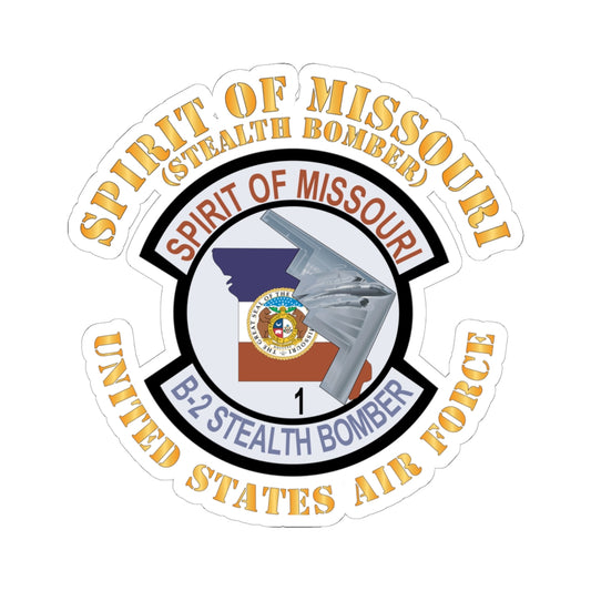 Kiss-Cut Stickers - USAF - B2 - Spirit of Missouri Stealth Bomber X 300