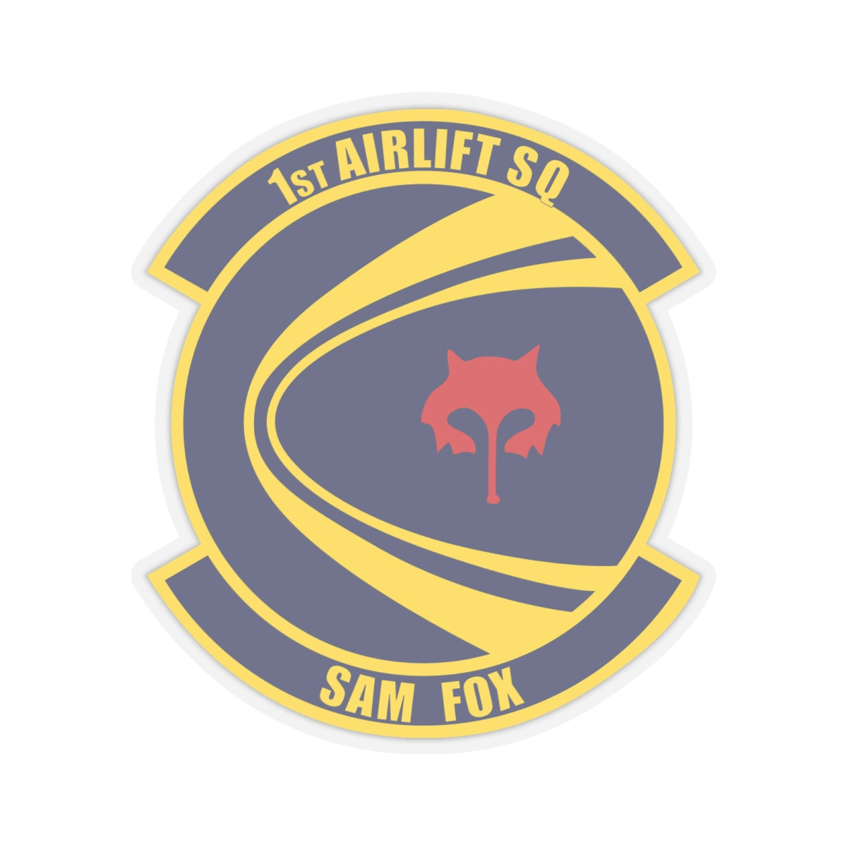 Kiss-Cut Stickers - USAF - 1st Airlift Squadron wo txt X 300