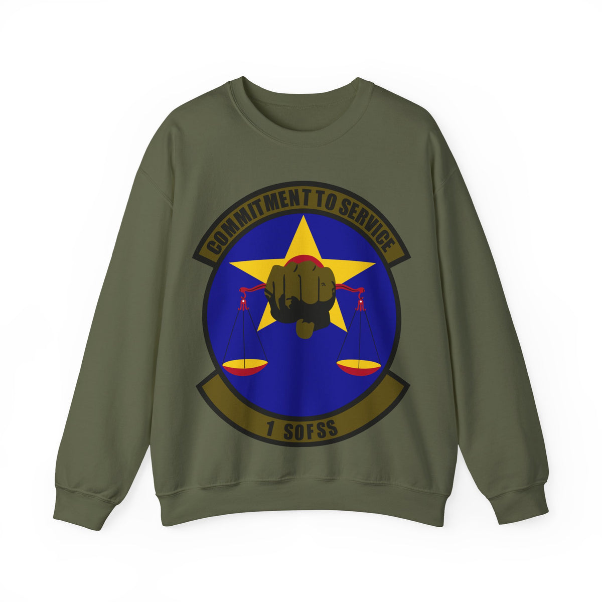 Crewneck Sweatshirt - USAF - 1st Special Operations Force Support Sq wo txt X 300