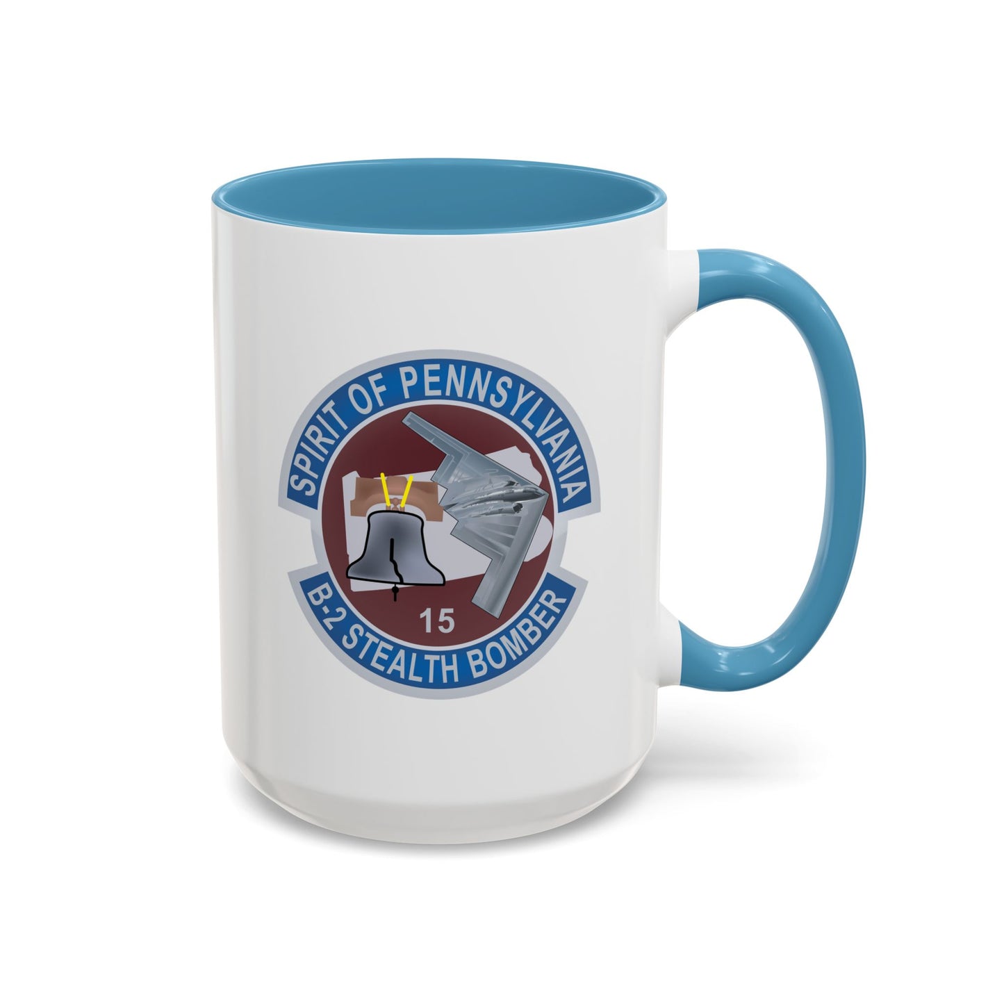 Accent Coffee Mug (11oz & 15oz) - USAF - B2 - Spirit of Pennsylvania Stealth Bomber wo Txt X 300