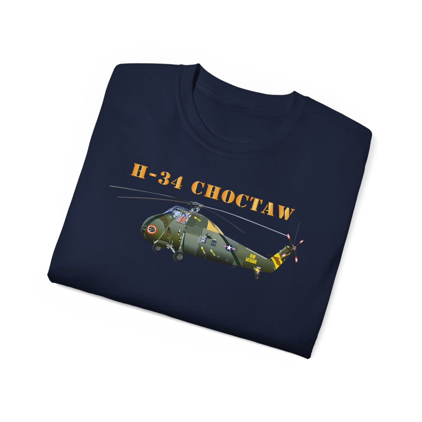 Unisex Ultra Cotton Tee - H-34 Choctaw with Txt X 300