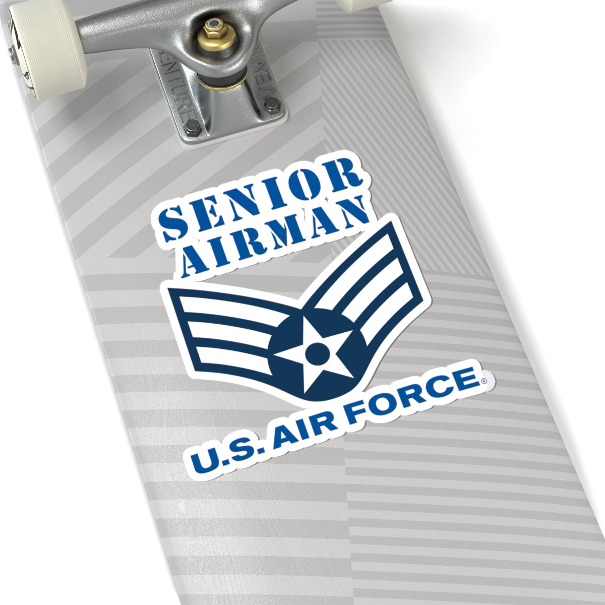 Kiss-Cut Stickers - USAF - Senior Airman (E4) - 2020 - US Air Force w Text X 300