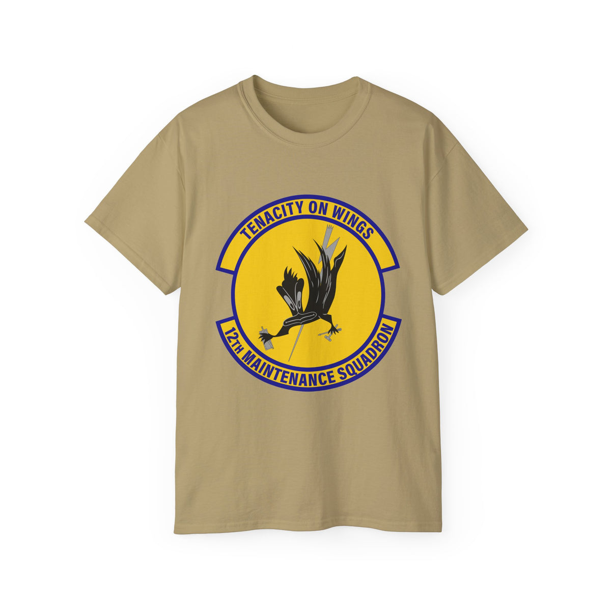 Unisex Ultra Cotton Tee - USAF - 12th Maintenance Sq wo txt