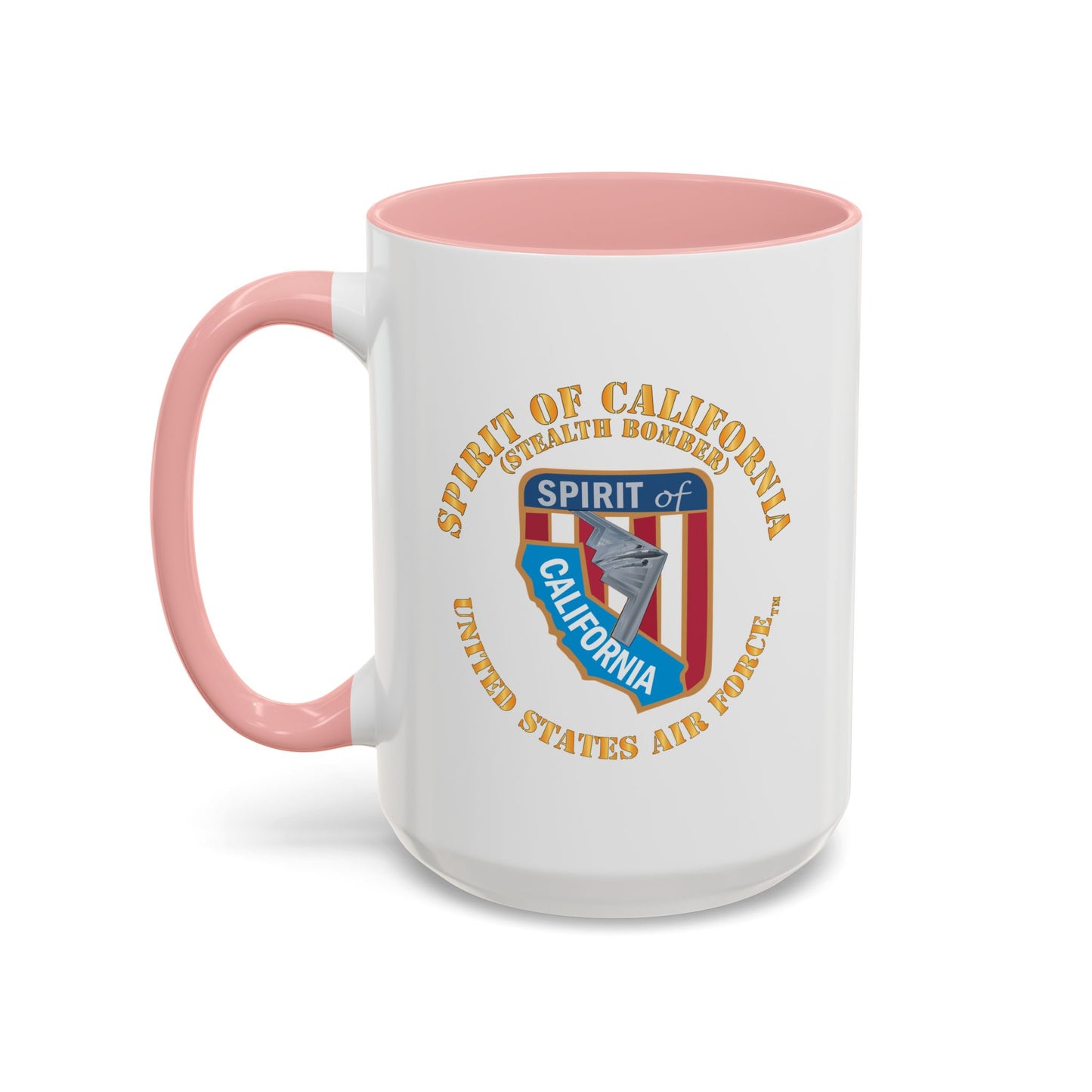 Accent Coffee Mug (11oz & 15oz) - USAF - B2 - Spirit of California - Stealth Bomber X 300