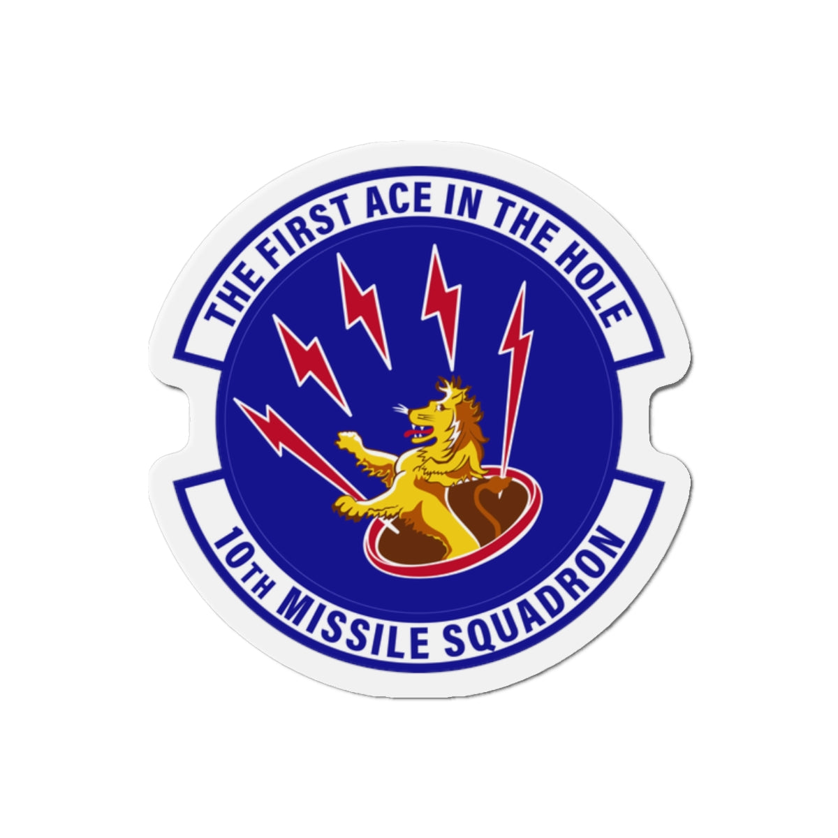 Die-Cut Magnet - USAF - 10th Missile Squadron wo txt