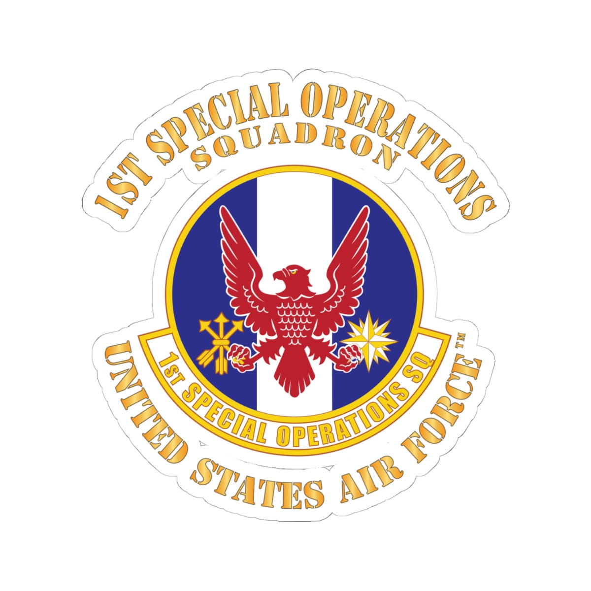 Kiss-Cut Stickers - USAF - 1st Special Operations Squadron X 300