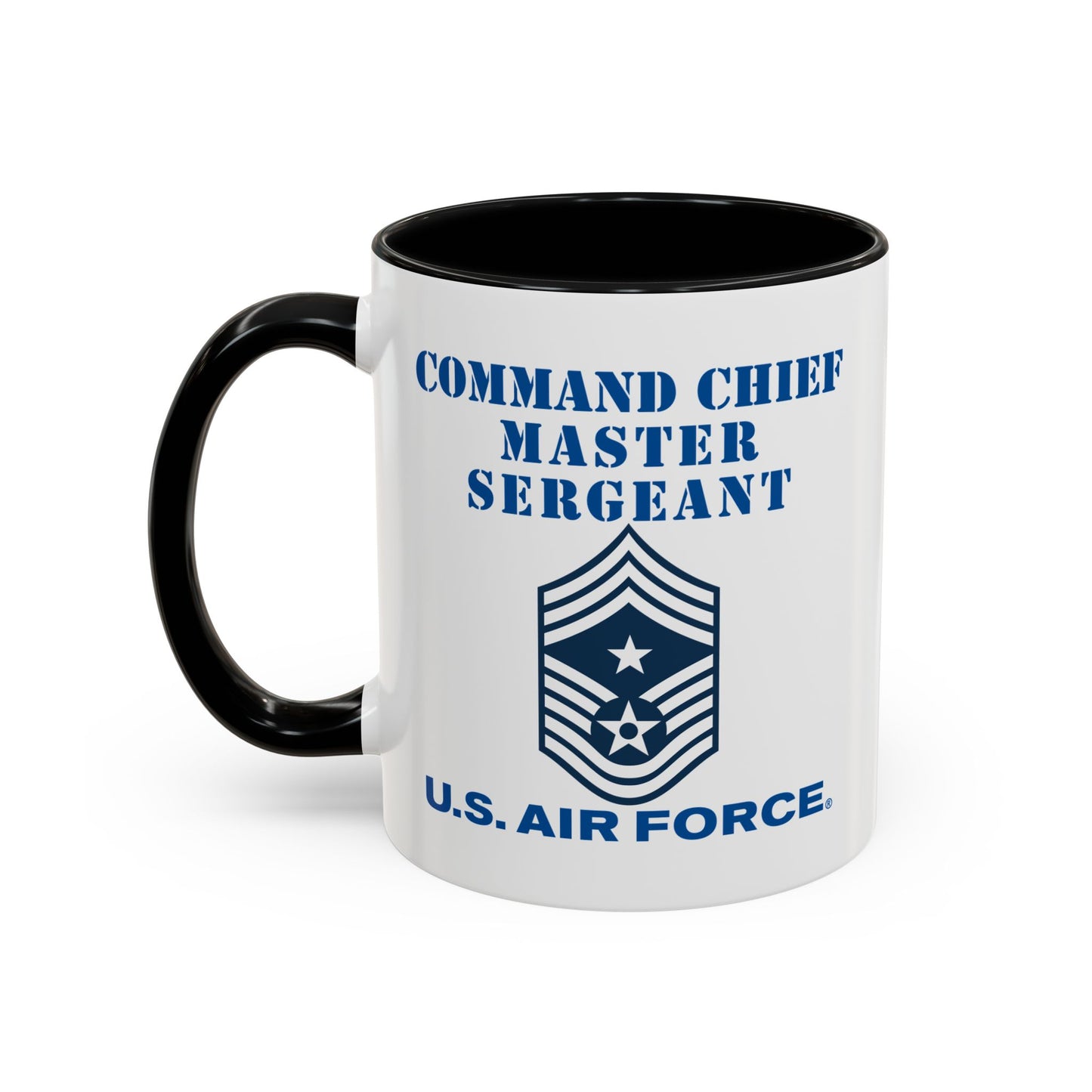 Accent Coffee Mug (11oz & 15oz) - USAF - Command Chief Master Sergeant (E9c) - 2020 - US Air Force w Text X 300