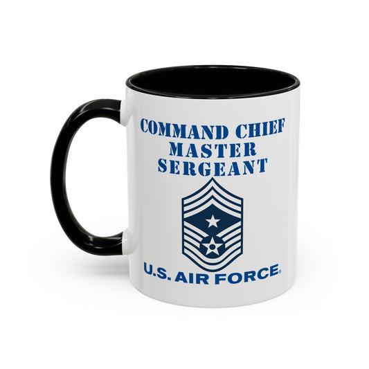 Accent Coffee Mug (11oz & 15oz) - USAF - Command Chief Master Sergeant (E9c) - 2020 - US Air Force w Text X 300