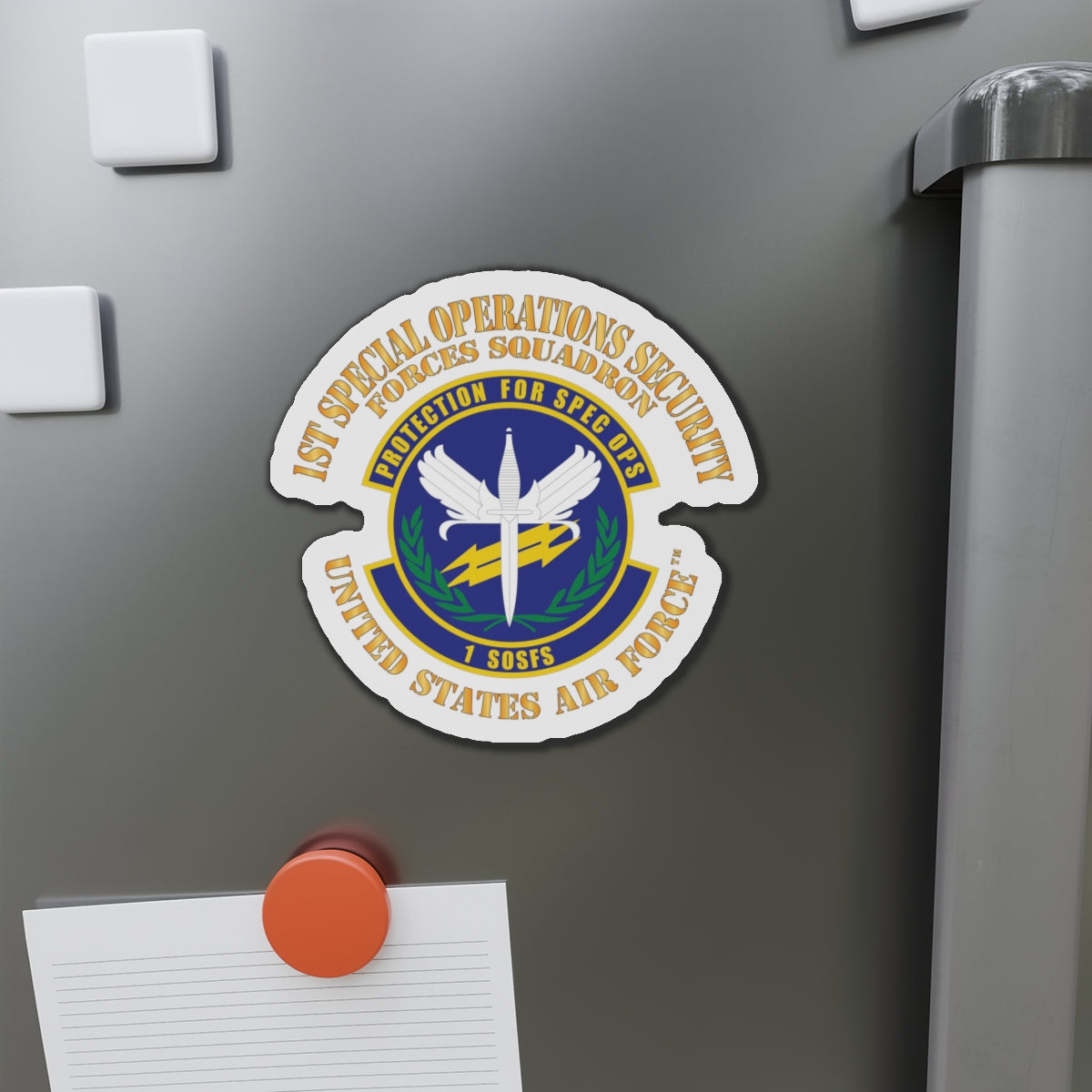 Die-Cut Magnet - USAF - 1st Special Operations Security Forces Squadron X 300