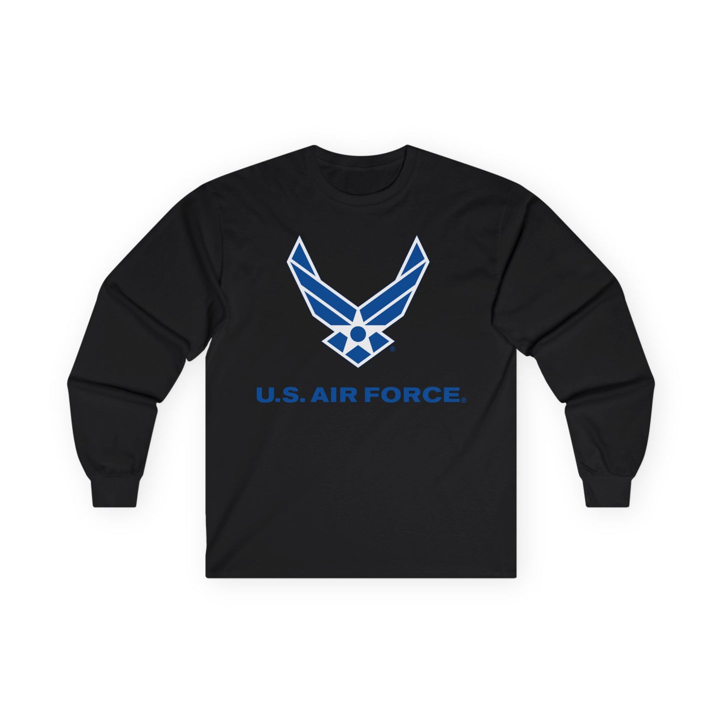 Unisex Ultra Cotton Long Sleeve Tee - USAF Logo, TM Txt - U S Air Force X 300