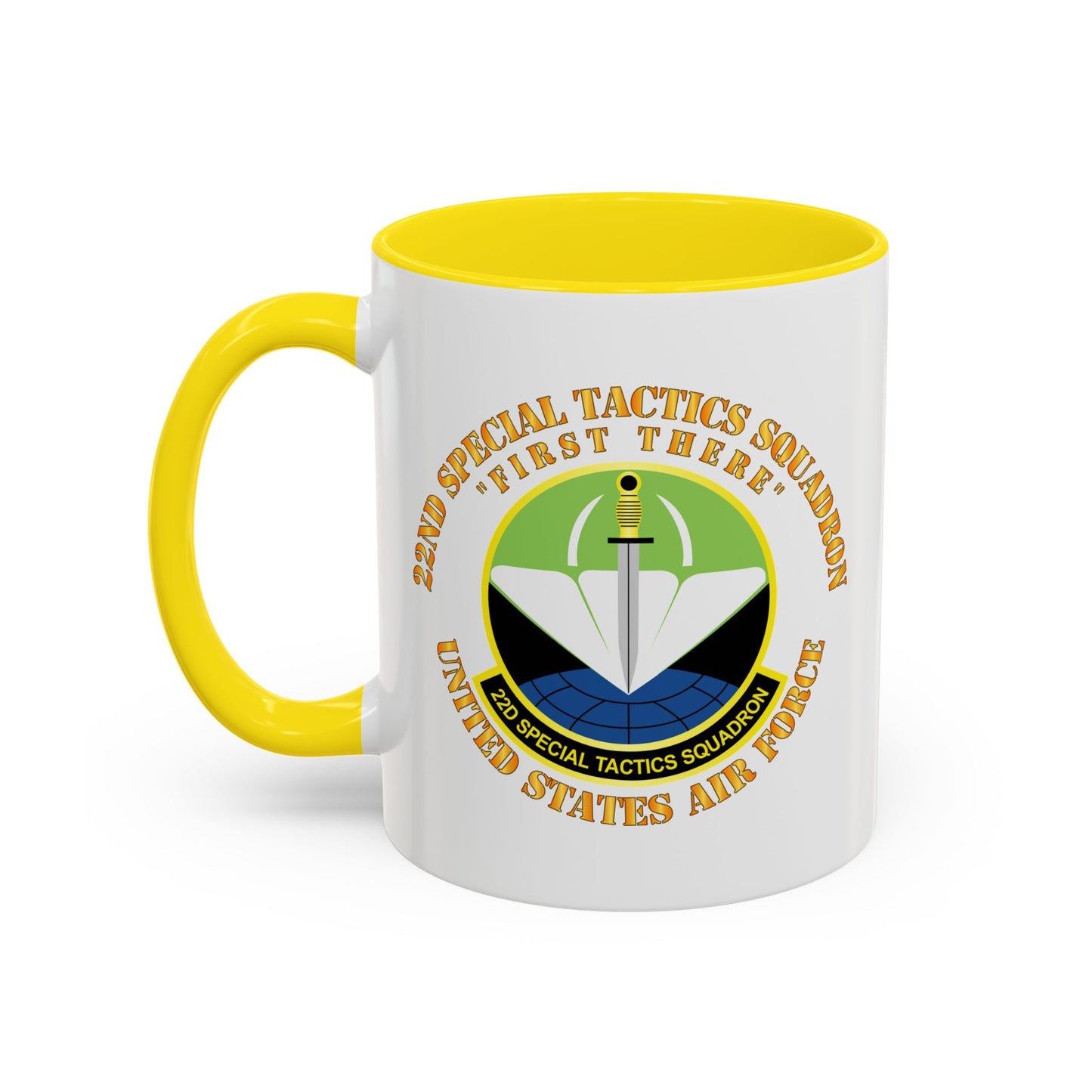 Accent Coffee Mug (11oz & 15oz) - USAF - 22nd Special Tactics Squadron - First There X 300