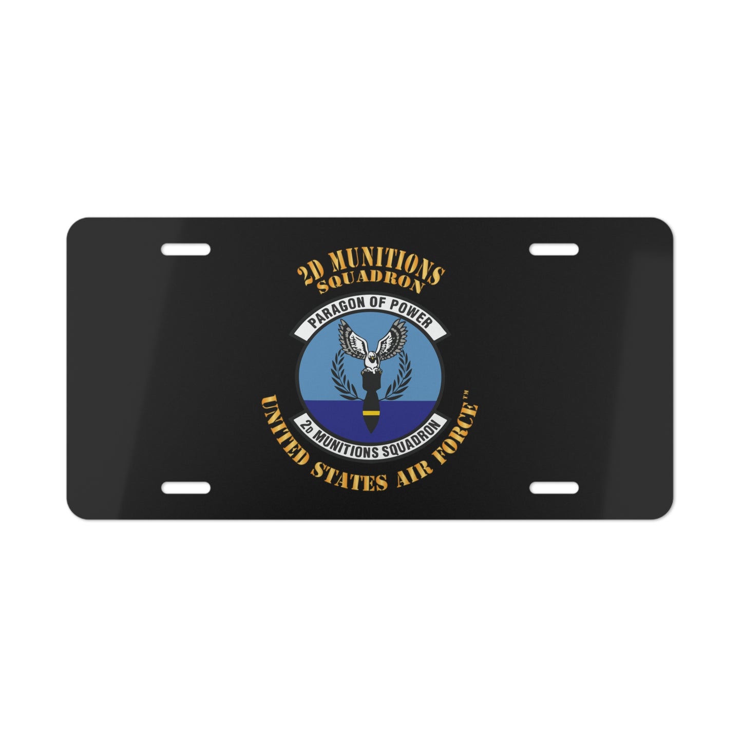 License Plate - USAF - 2nd Munitions Squadron