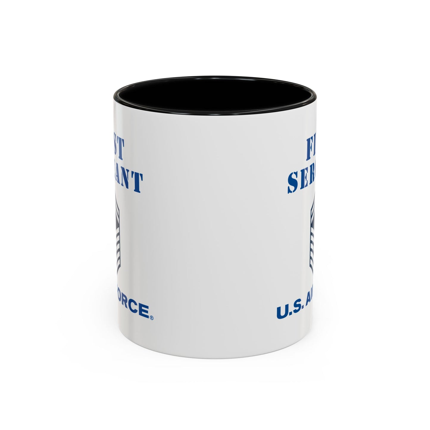 Accent Coffee Mug (11oz & 15oz) - USAF - First Sergeant (E8b) - 2020 - US Air Force w Text X 300