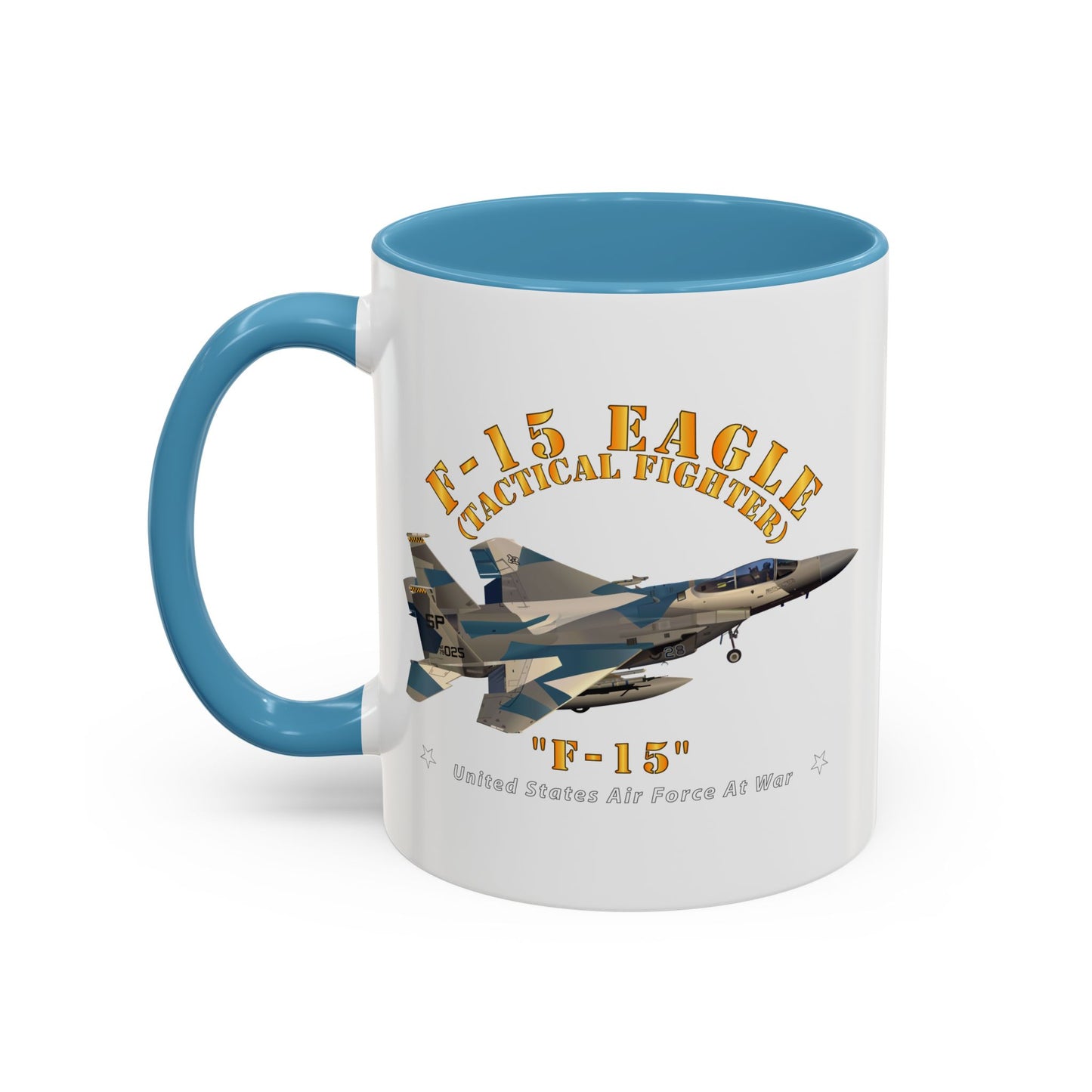 Accent Coffee Mug (11oz & 15oz) - USAF - F15 Eagle - F15