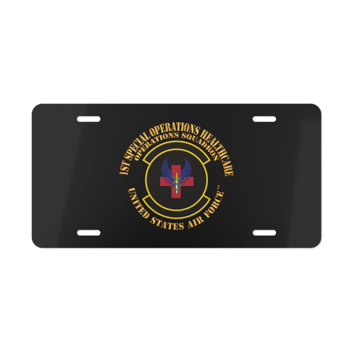 License Plate - USAF - 1st Special Operations Healthcare Operations Squadron X 300