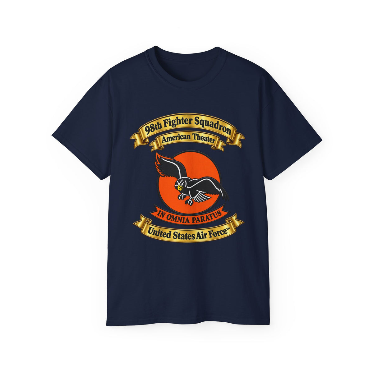 Unisex Ultra Cotton Tee - 98th Fighter-Interceptor Squadron - SSI - American Theater - USAAF - 3D - Transparent