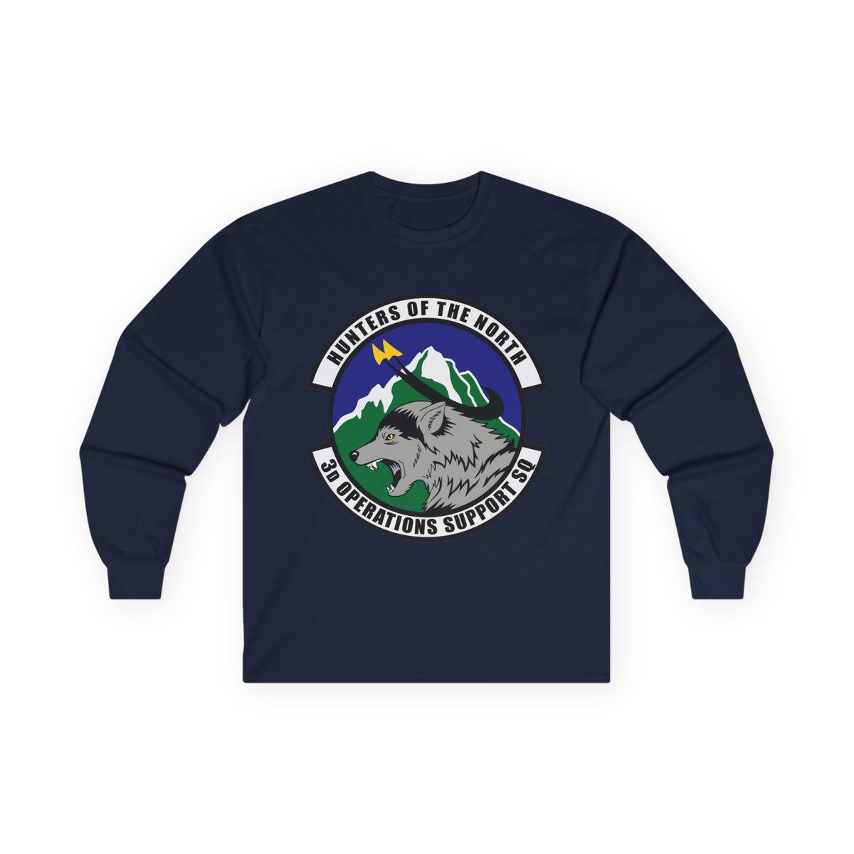 Unisex Ultra Cotton Long Sleeve Tee - USAF - 3rd Operations Support Squadron wo txt X 300