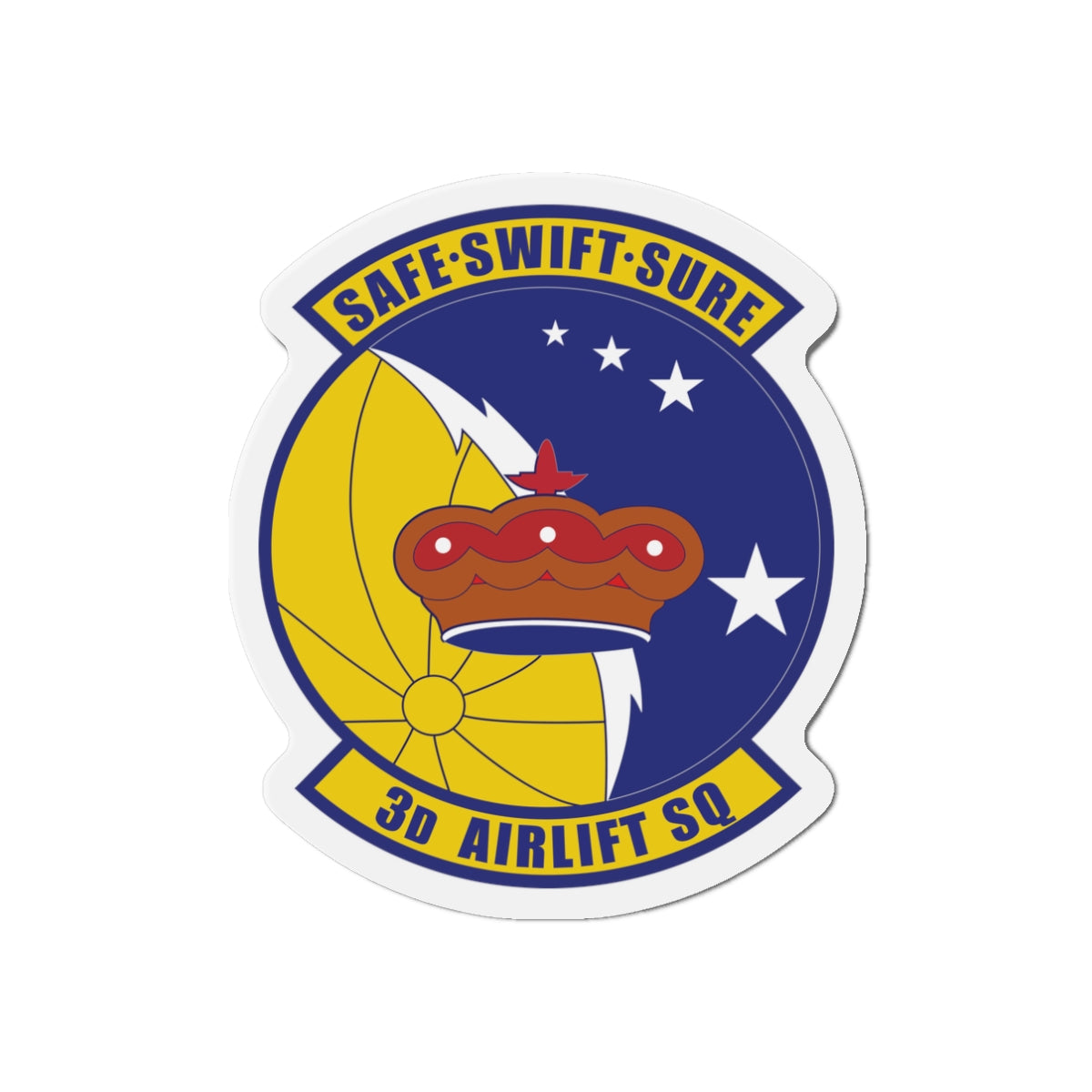 Die-Cut Magnet - USAF - 3rd Airlift Squadron wo txt