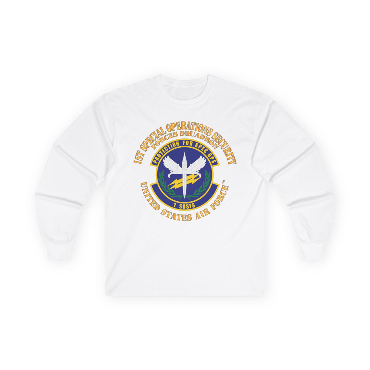 Unisex Ultra Cotton Long Sleeve Tee - USAF - 1st Special Operations Security Forces Squadron X 300