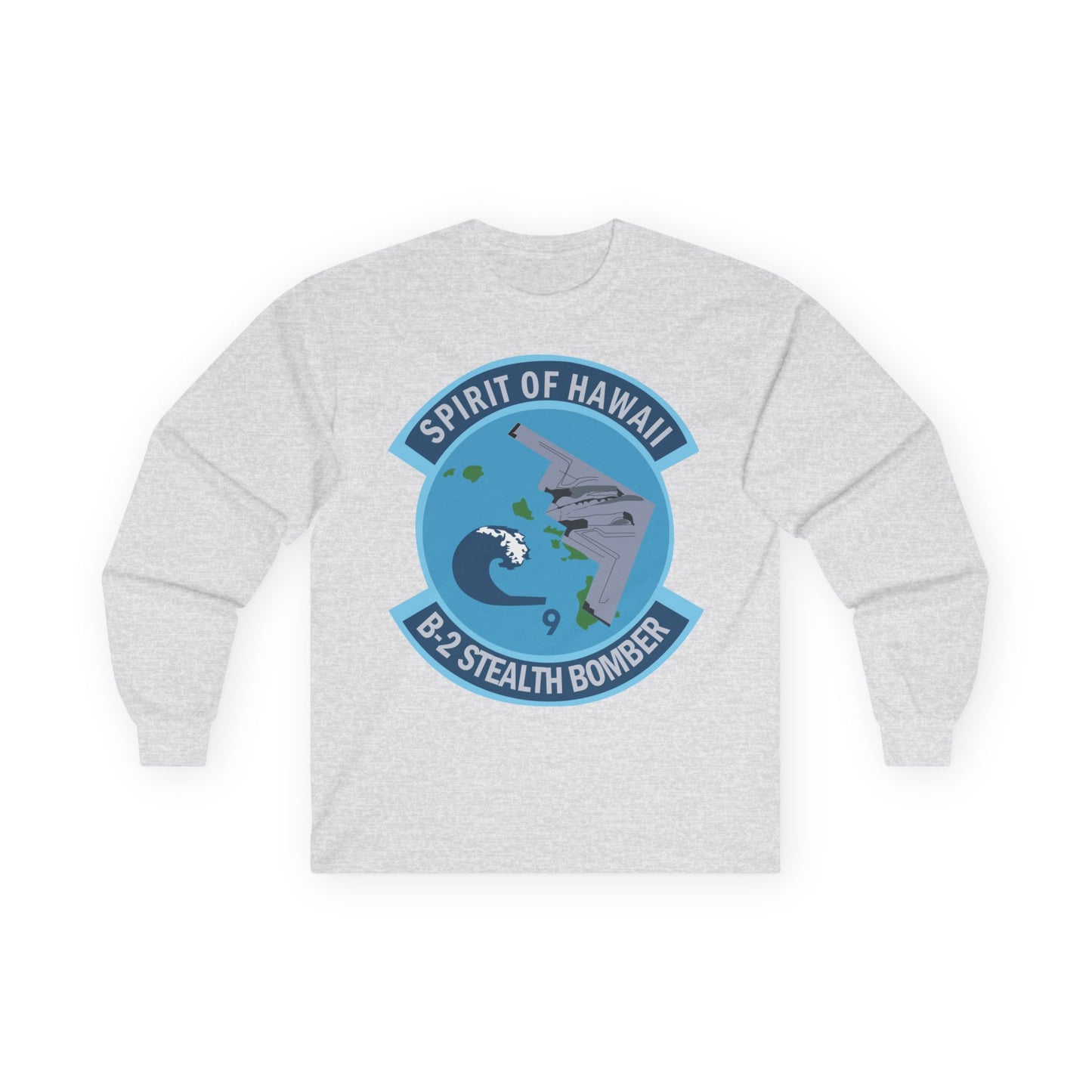 Unisex Ultra Cotton Long Sleeve Tee - USAF - B2 - Spirit of Hawaii - Stealth Bomber wo txt X 300