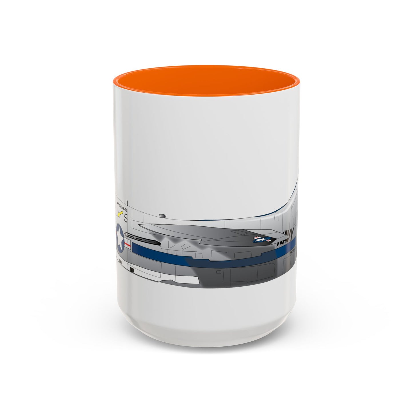 Accent Coffee Mug (11oz & 15oz) - Aircraft - Navy - A-7B Corsair II - Side X 300