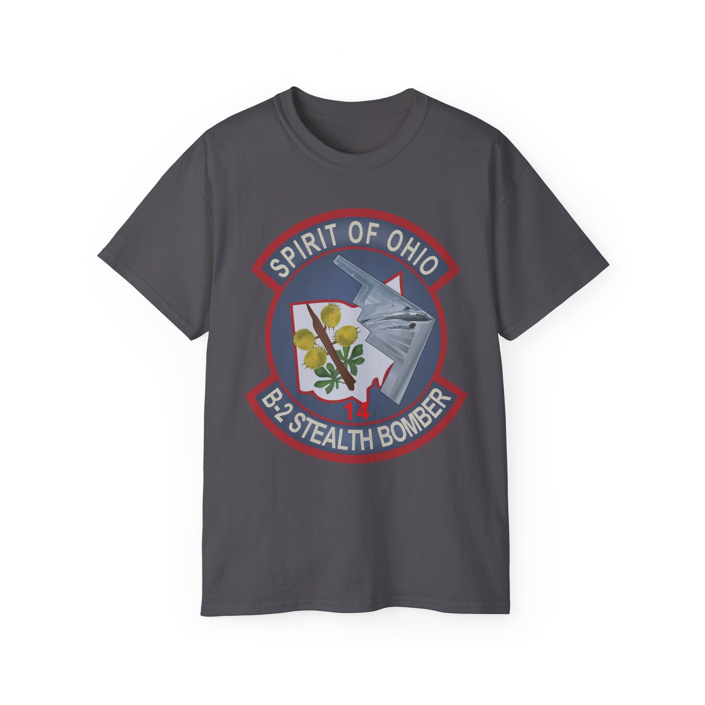 Unisex Ultra Cotton Tee - USAF - B2 - Spirit of Ohio - Stealth Bomber wo txt X 300