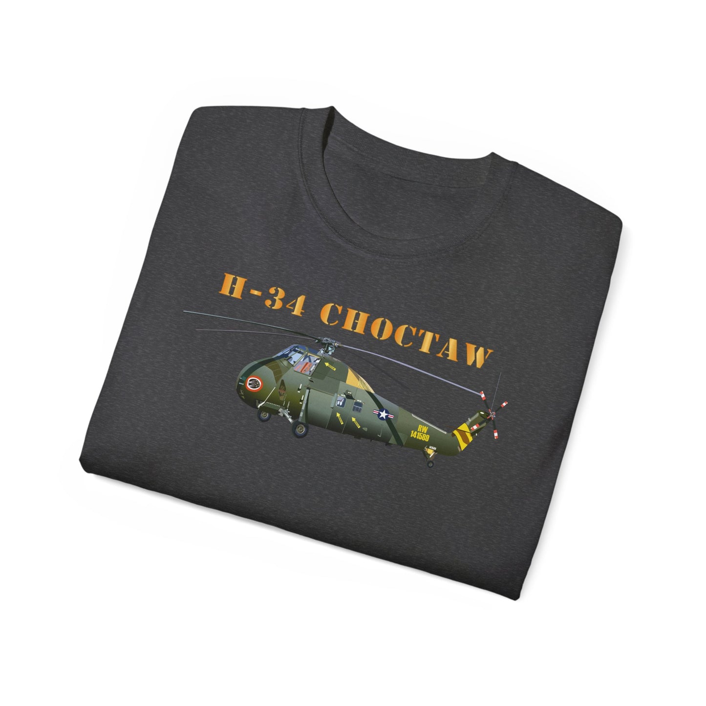 Unisex Ultra Cotton Tee - H-34 Choctaw with Txt X 300