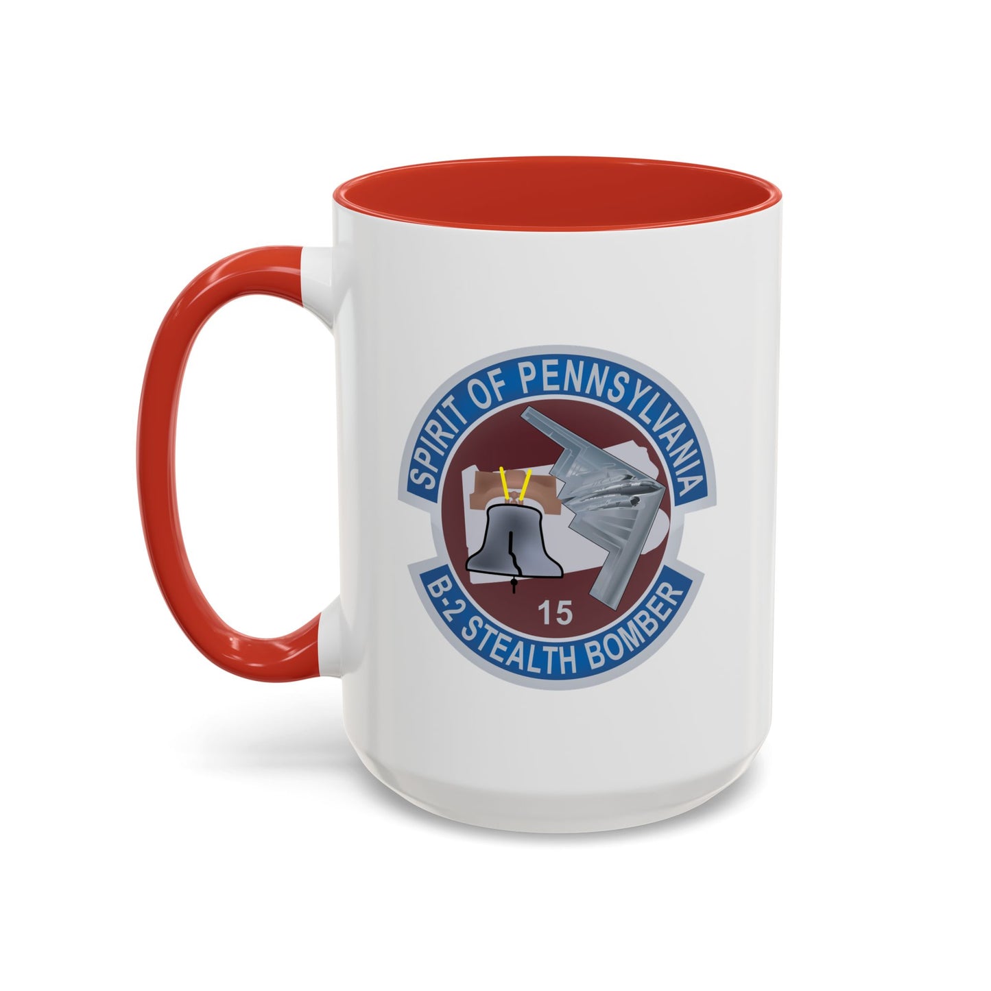 Accent Coffee Mug (11oz & 15oz) - USAF - B2 - Spirit of Pennsylvania Stealth Bomber wo Txt X 300
