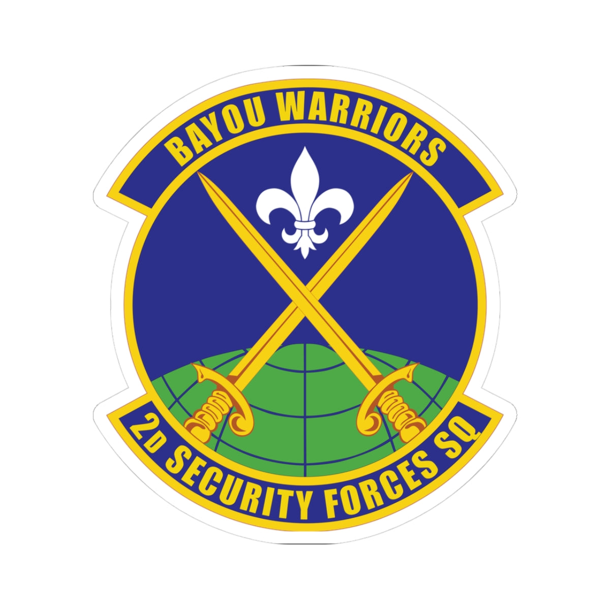 Kiss-Cut Stickers - USAF - 2nd Security Forces Squadron wo txt