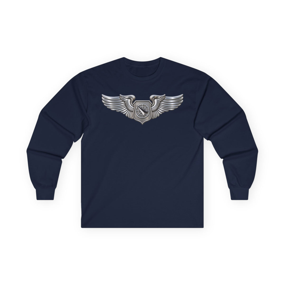 Unisex Ultra Cotton Long Sleeve Tee - USAF - Air Battle Manager Badge wo txt - 3D - Enhanced