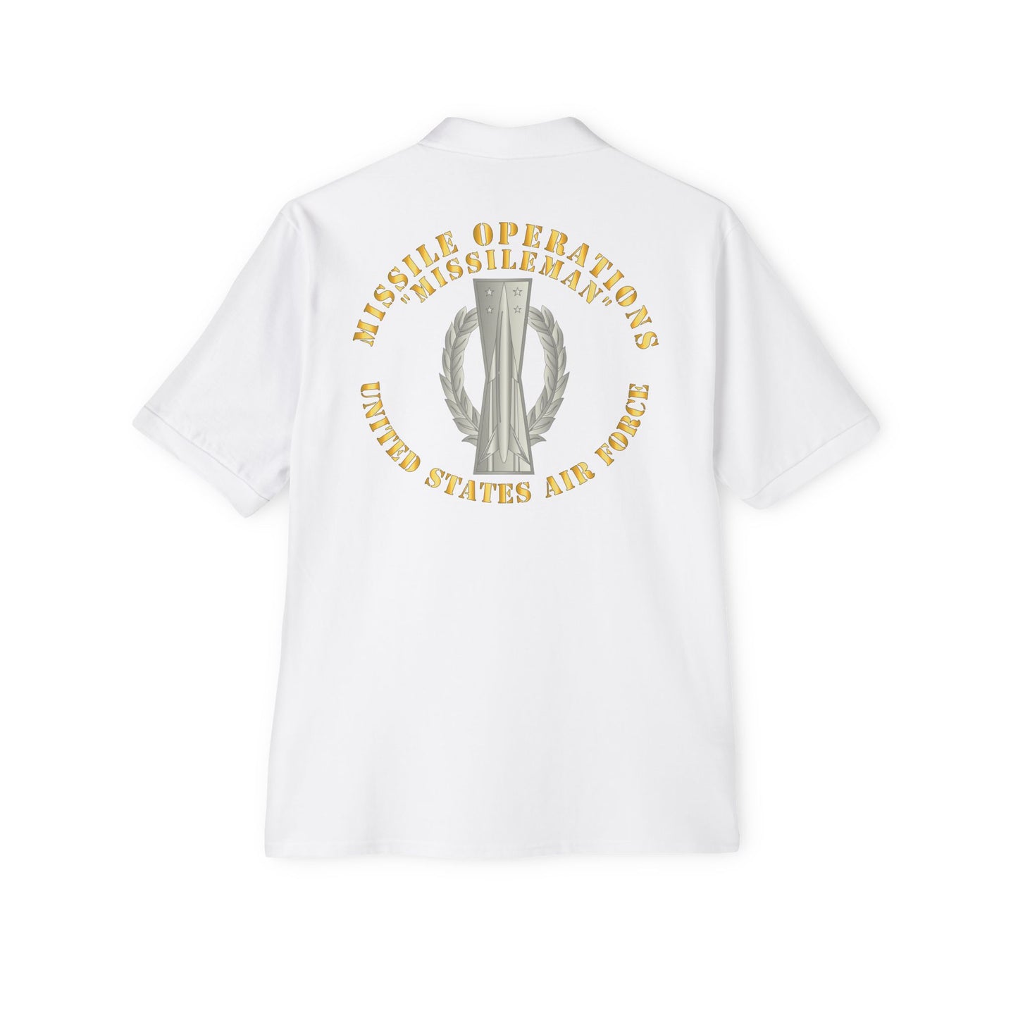 Men's Piqué Polo - USAF - Missile Operations - Missileman - Basic
