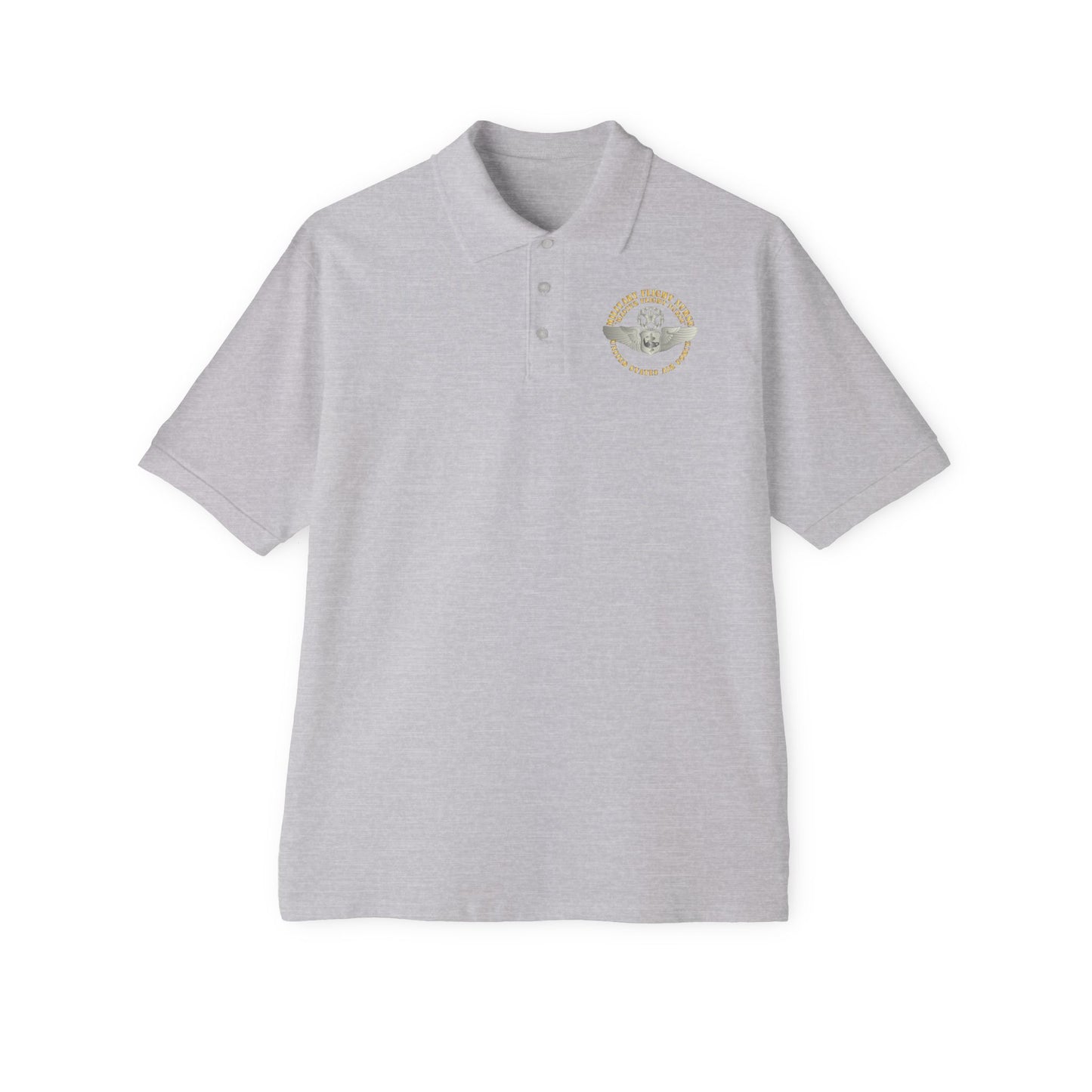 Men's Piqué Polo -USAF - Military Flight Nurse - Flight Nurse - Master