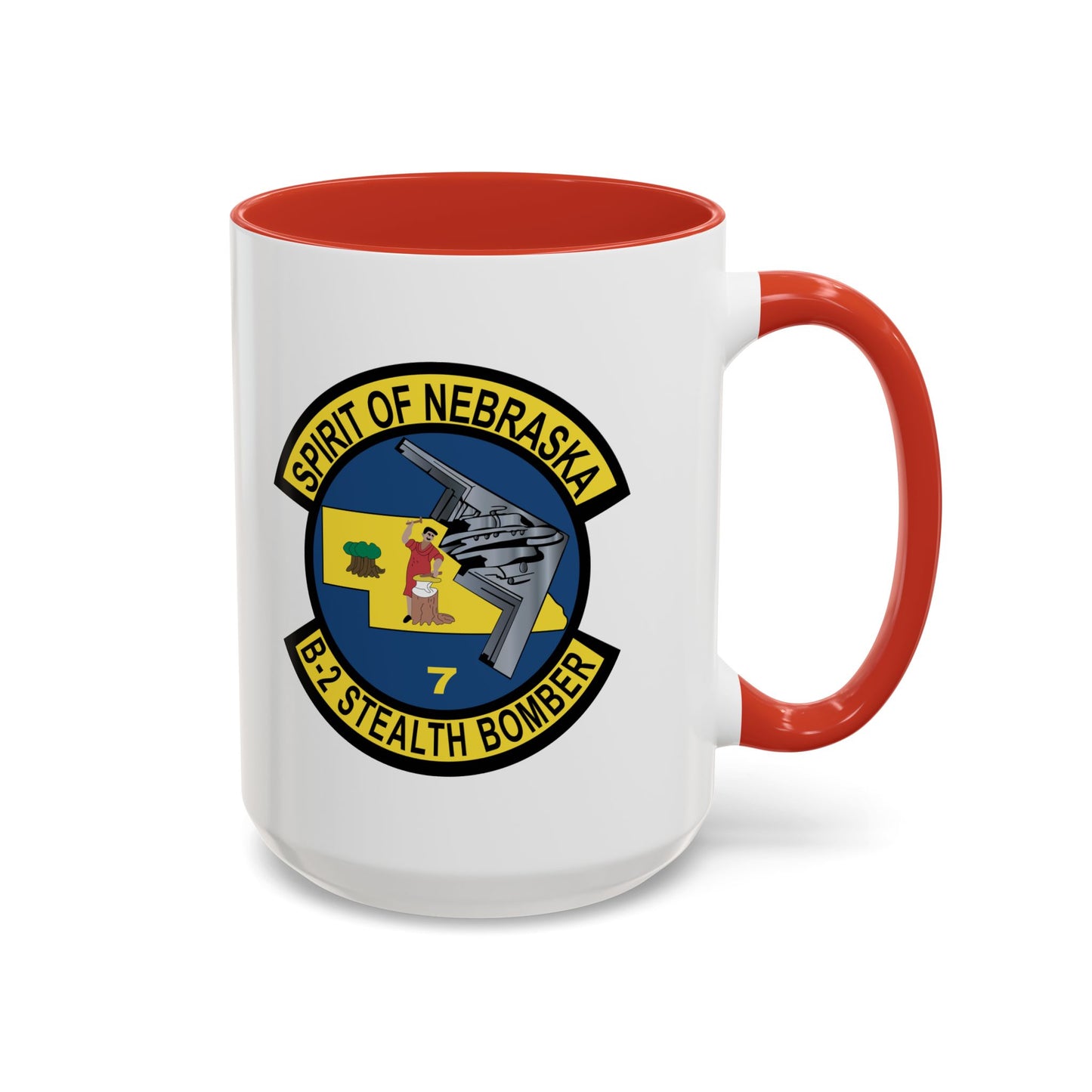 Accent Coffee Mug (11oz & 15oz) - USAF - B2 - Spirit of Nebraska - Stealth Bomber wo txt X 300