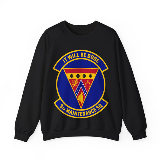 Crewneck Sweatshirt - USAF - 9th Maintenance Squadron wo txt X 300