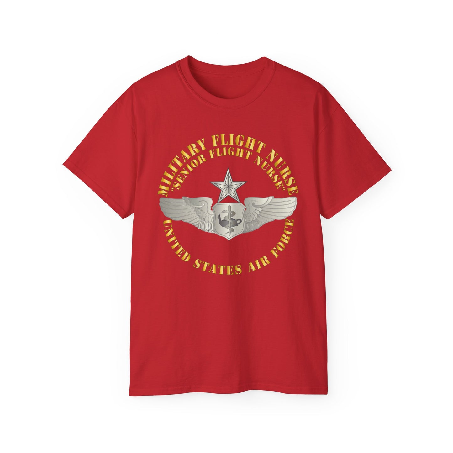 Unisex Ultra Cotton Tee - USAF - Military Flight Nurse - Flight Nurse - Senior