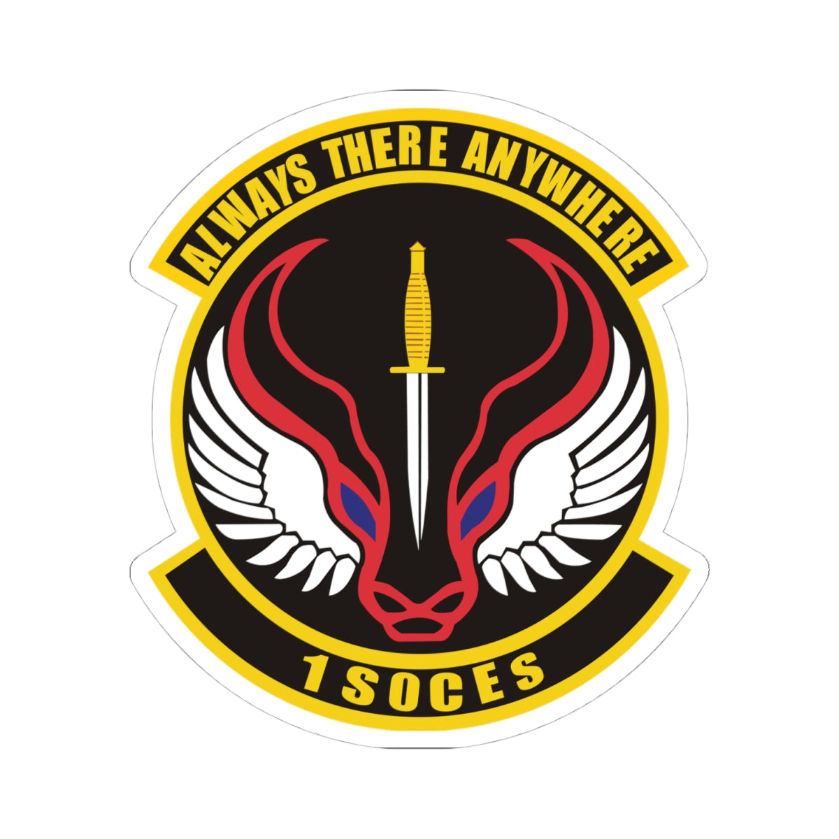 Kiss-Cut Stickers - USAF - 1st Special Operations Civil Engineer Sq wo txt