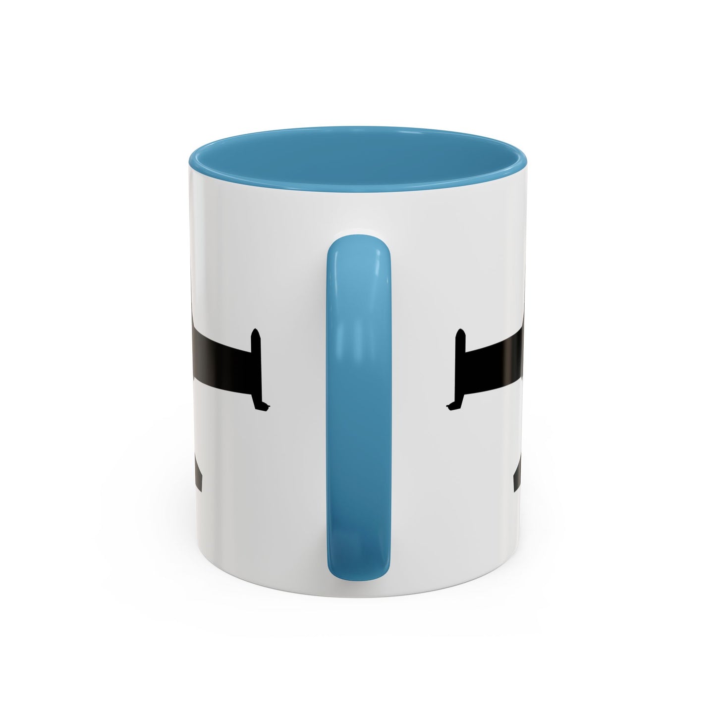 Accent Coffee Mug (11oz & 15oz) - Aircraft - A-37-Trainer - Top - Silhouette X 300