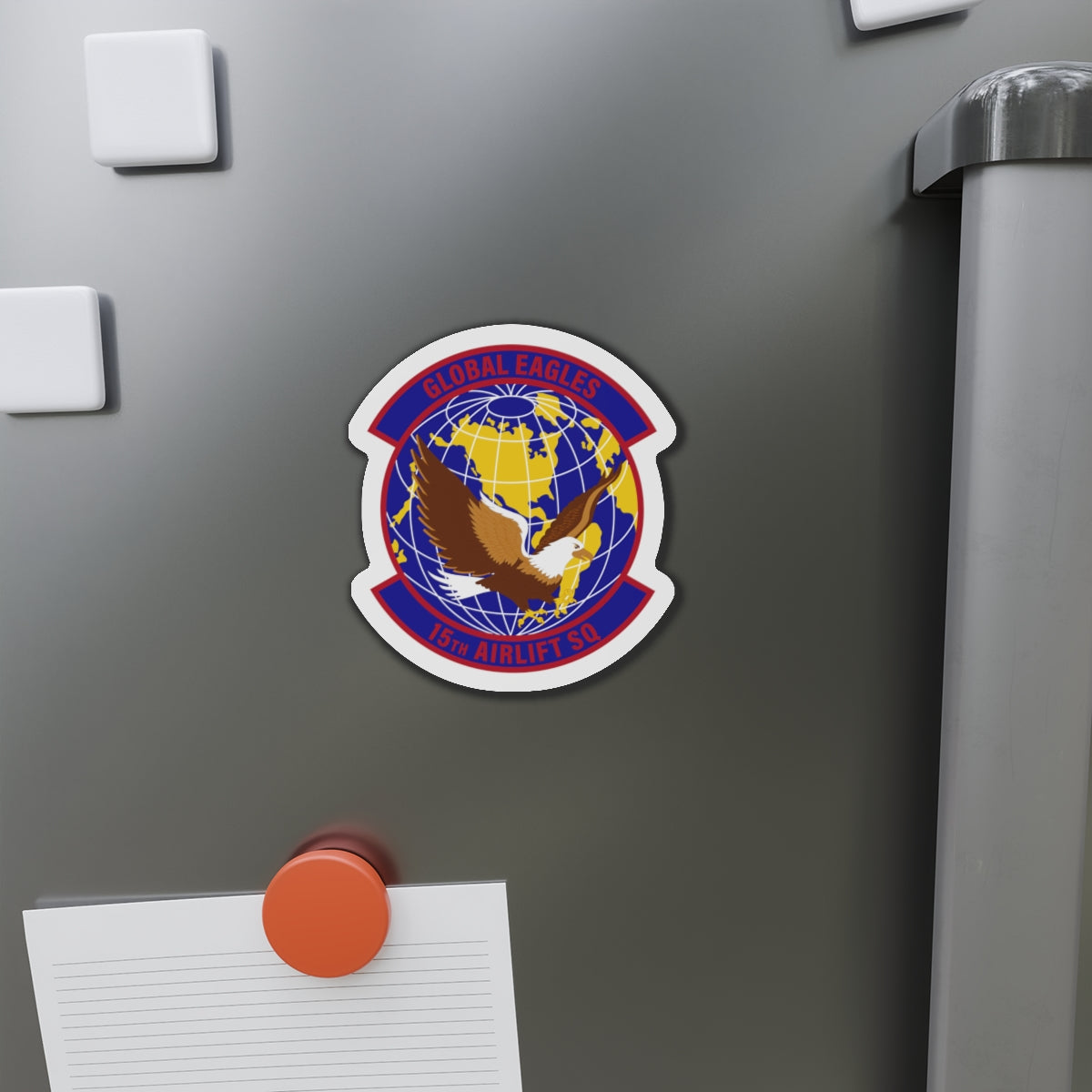 Die-Cut Magnet - USAF - 15th Airlift Squadron wo txt