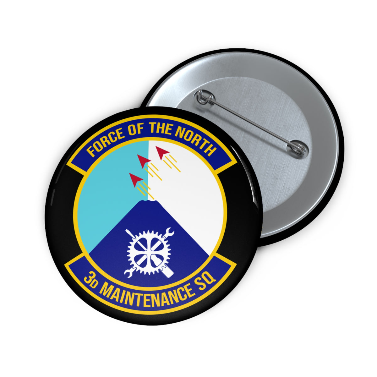 Custom Pin Button - USAF - 3rd Maintenance Squadron wo txt X 300