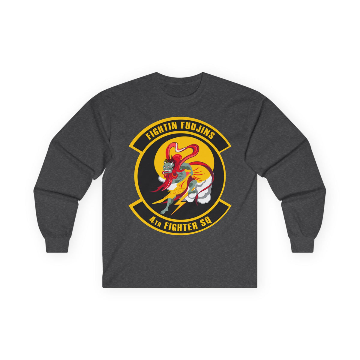 Unisex Ultra Cotton Long Sleeve Tee - USAF - 4th Fighter Squadron wo txt