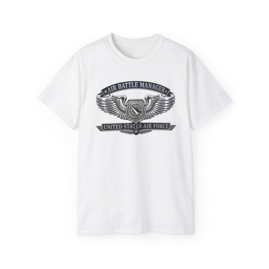 Unisex Ultra Cotton Tee - USAF - Air Battle Manager Badge - United States Air Force- 3D - Enhanced