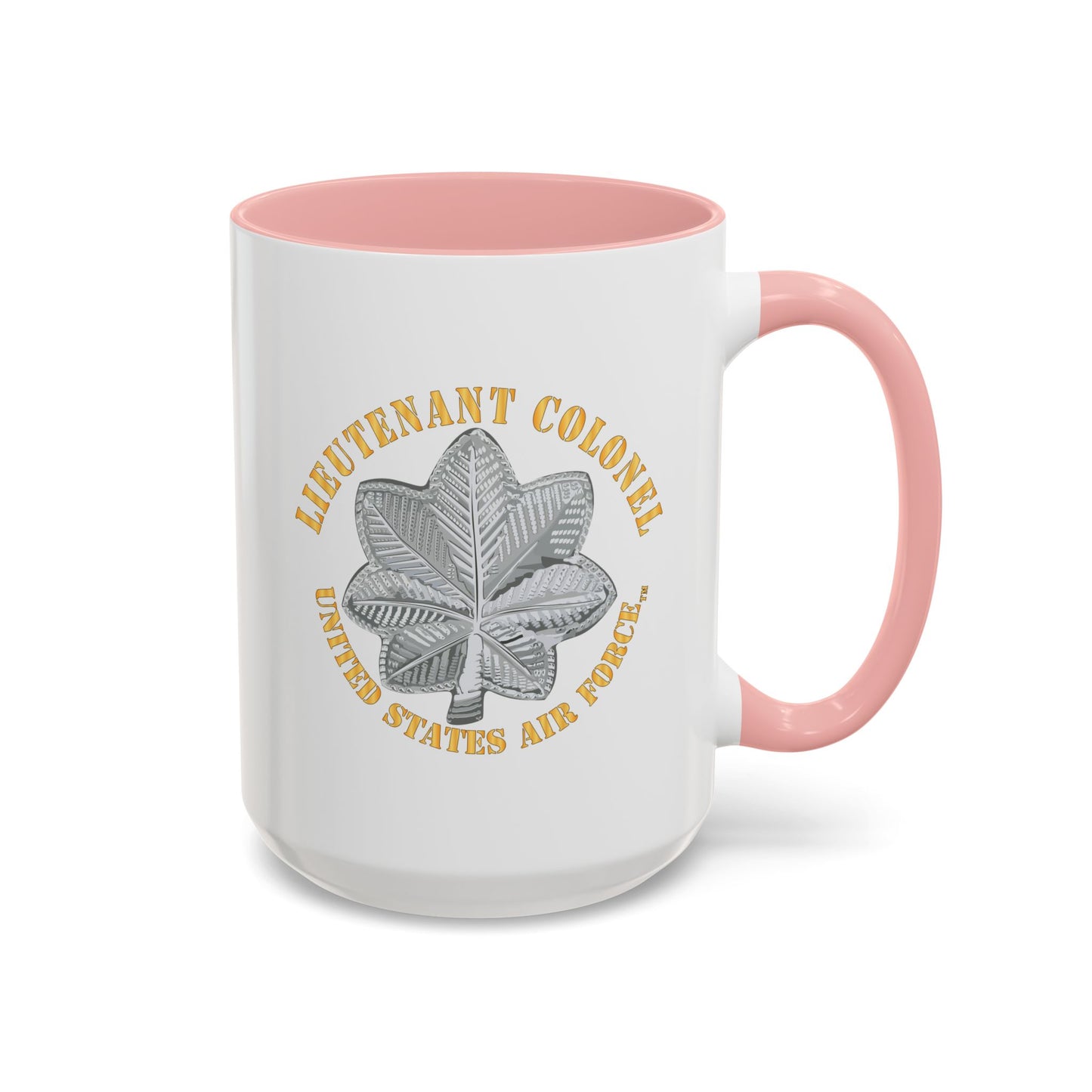 Accent Coffee Mug (11oz & 15oz) - USAF - Lieutenant Colonel - LTC - TM X 300