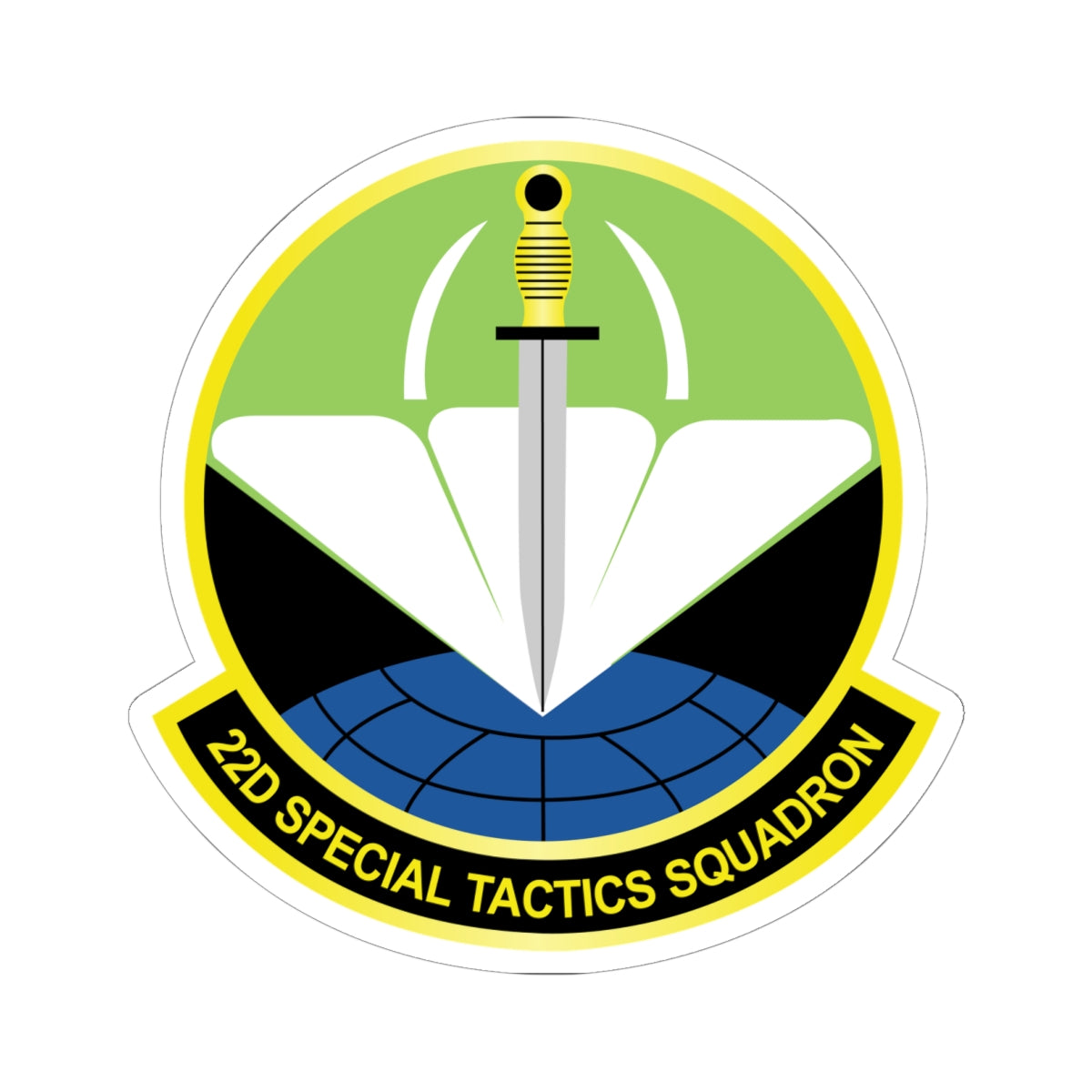Kiss-Cut Stickers - USAF - 22nd Special Tactics Squadron  wo Txt X 300