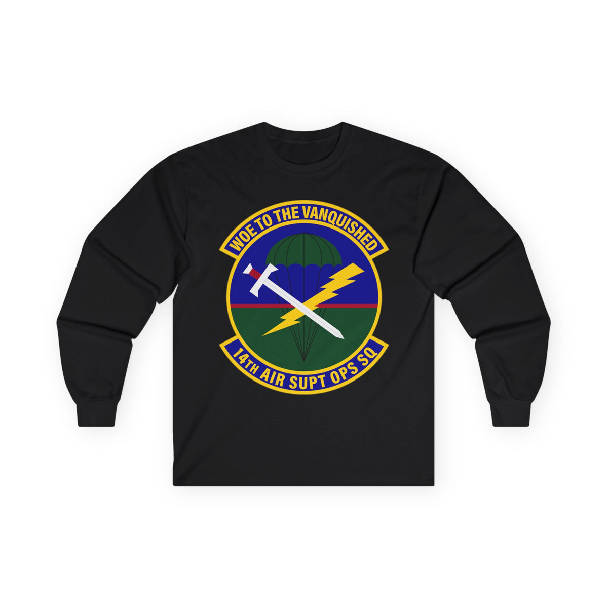 Unisex Ultra Cotton Long Sleeve Tee - USAF - 14th Air Support Operations Squadron wo txt