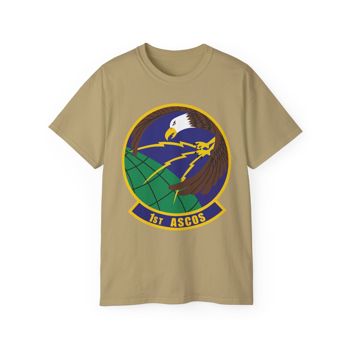 Unisex Ultra Cotton Tee - USAF - 1st Air & Space Communications Operations Sq wo txt X 300