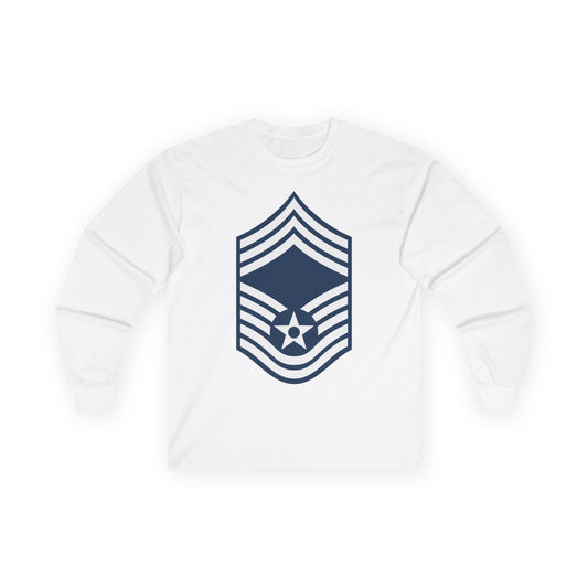 Unisex Ultra Cotton Long Sleeve Tee - USAF - Chief Master Sergeant (E9a) - 2020