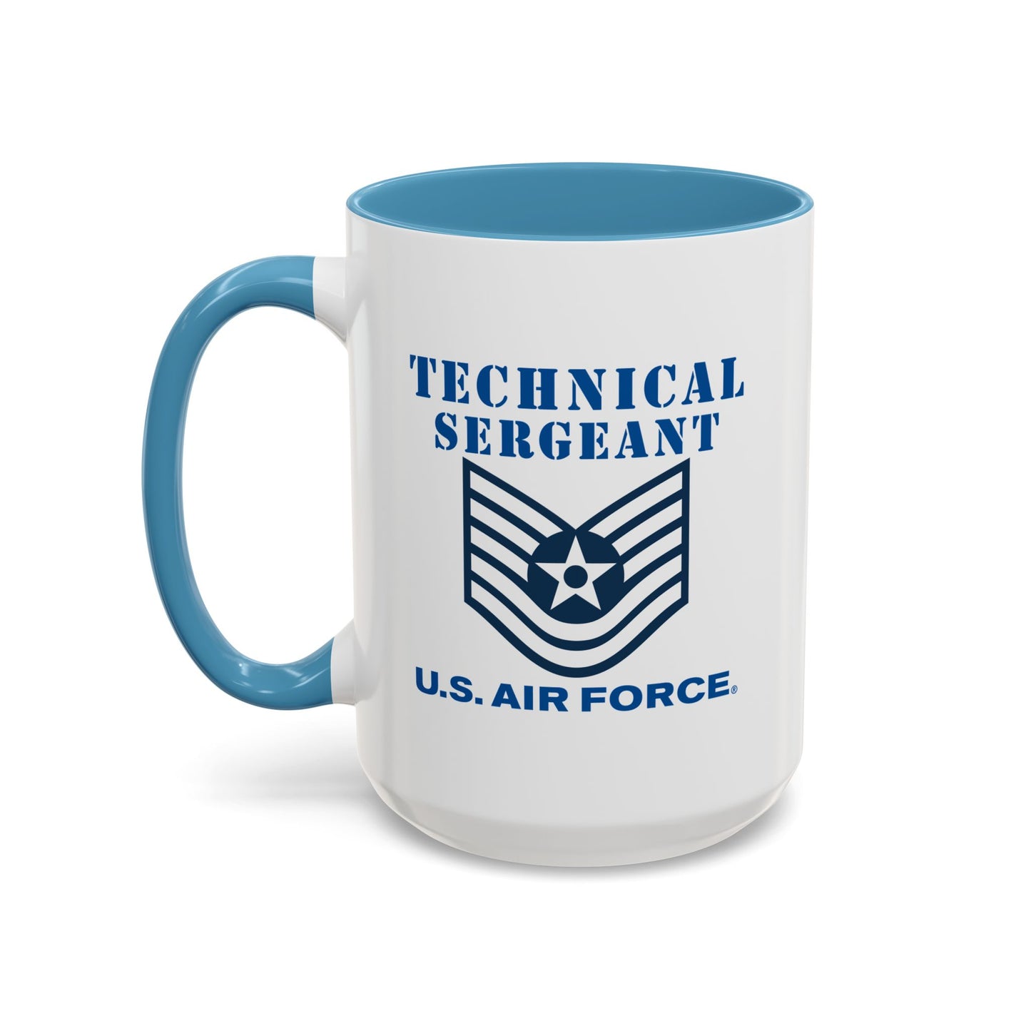 Accent Coffee Mug (11oz & 15oz) - USAF - Technical Sergeant (E6) - 2020 - US Air Force w Text X 300
